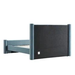 Galerie Misty Blue Velvet Pillar Upholstered Bed -Daals Shop ZX 2180 BLUEGREY VEL WB5