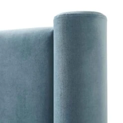 Galerie Misty Blue Velvet Pillar Upholstered Bed -Daals Shop ZX 2180 BLUEGREY VEL detail2