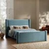Galerie Misty Blue Velvet Pillar Upholstered Bed 2 Galerie Misty Blue Velvet Pillar Upholstered Bed -Daals Shop ZX 2180 BLUEGREY VEL main