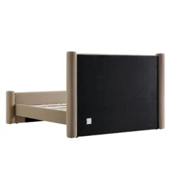 Galerie Taupe Velvet Pillar Upholstered Bed 24 Galerie Taupe Velvet Pillar Upholstered Bed -Daals Shop ZX 2180 TAUPE VEL WB5