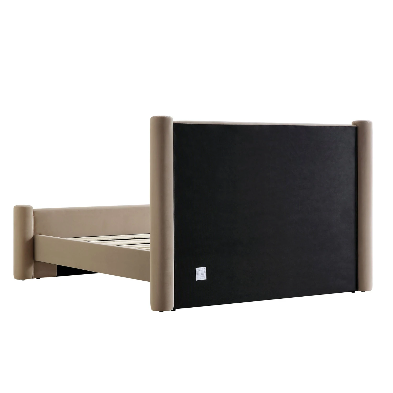 Galerie Taupe Velvet Pillar Upholstered Bed 11 Galerie Taupe Velvet Pillar Upholstered Bed - Image 9