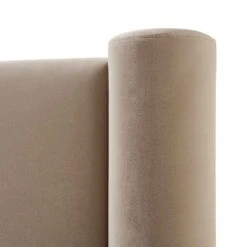 Galerie Taupe Velvet Pillar Upholstered Bed 26 Galerie Taupe Velvet Pillar Upholstered Bed -Daals Shop ZX 2180 TAUPE VEL detail2