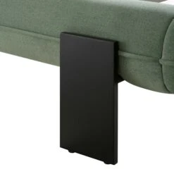 Elystan Oval Headboard Upholstered Bed, Olive Green Fabric -Daals Shop ZX 2181 GREEN FAB detail3