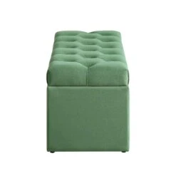 Leamington Deep-Buttoned Ottoman Storage Bench, Meadow Green Velvet 21 Leamington Deep-Buttoned Ottoman Storage Bench, Meadow Green Velvet -Daals Shop ZX 2183 CUCU VEL WB5