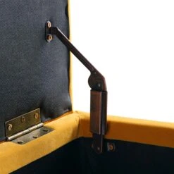 Leamington Deep-Buttoned Ottoman Storage Bench, Turmeric Yellow Velvet 23 Leamington Deep-Buttoned Ottoman Storage Bench, Turmeric Yellow Velvet -Daals Shop ZX 2183 MUST VEL detail2