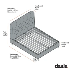 Leamington Deep-Buttoned Upholstered Bed, Midnight Blue Velvet 21 Leamington Deep-Buttoned Upholstered Bed, Midnight Blue Velvet -Daals Shop ZX Beds ZX 1063 No SK