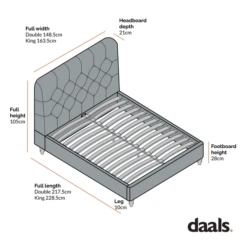 Leamington Deep-Buttoned Upholstered Bed, Rosewater Pink Fabric -Daals Shop ZX Beds ZX 1063 No SK 600x 33eeb52e 7da3 4234 9c7a eb4b92070541