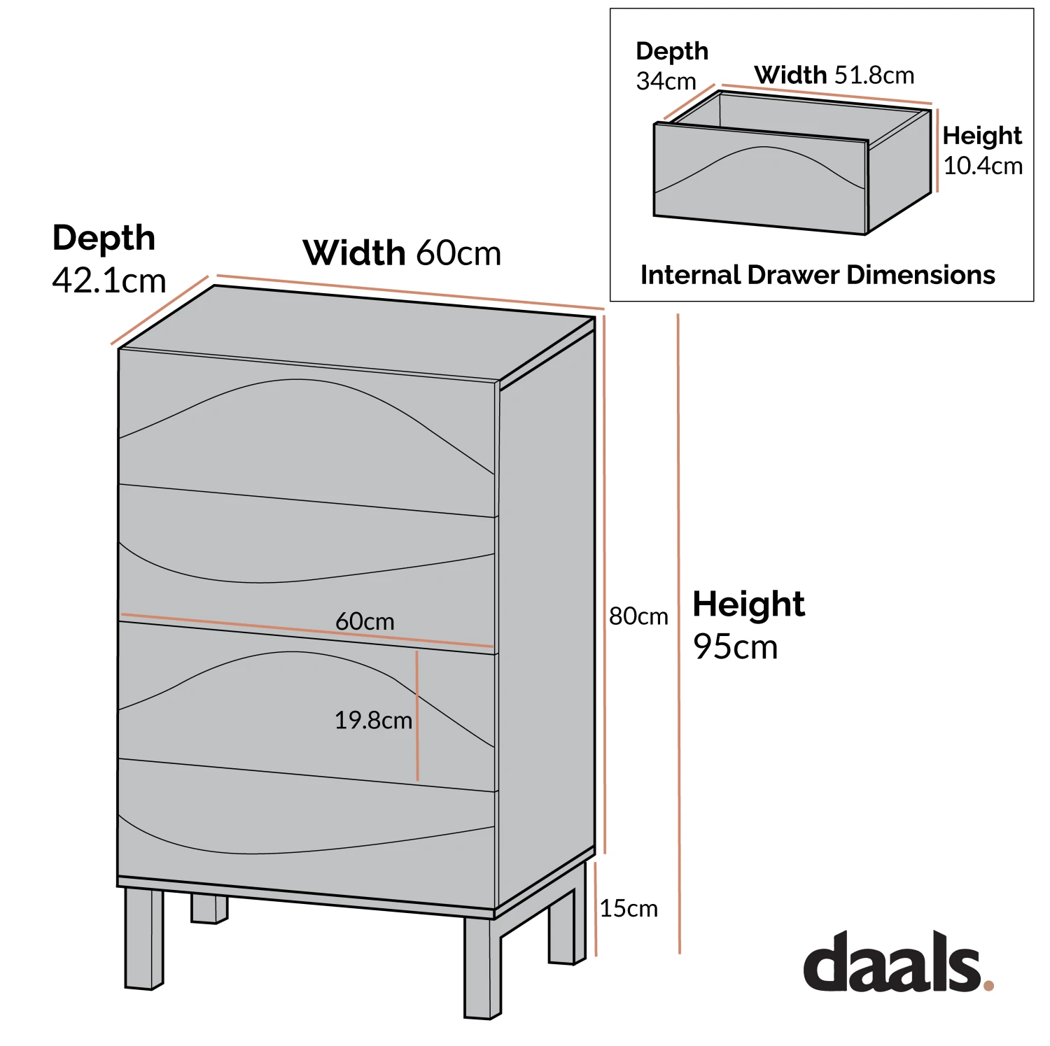 Moriko Chest Of 4 Drawers 6 Moriko Chest Of 4 Drawers - Image 4