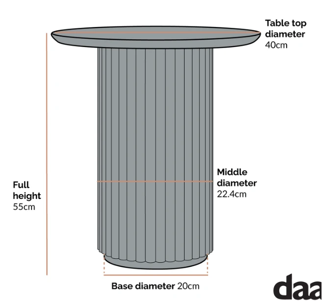 Maru Oak Round Side Table, Sage Green 7 Maru Oak Round Side Table, Sage Green - Image 5